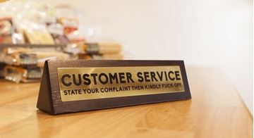 Picture of Desk sign customer service