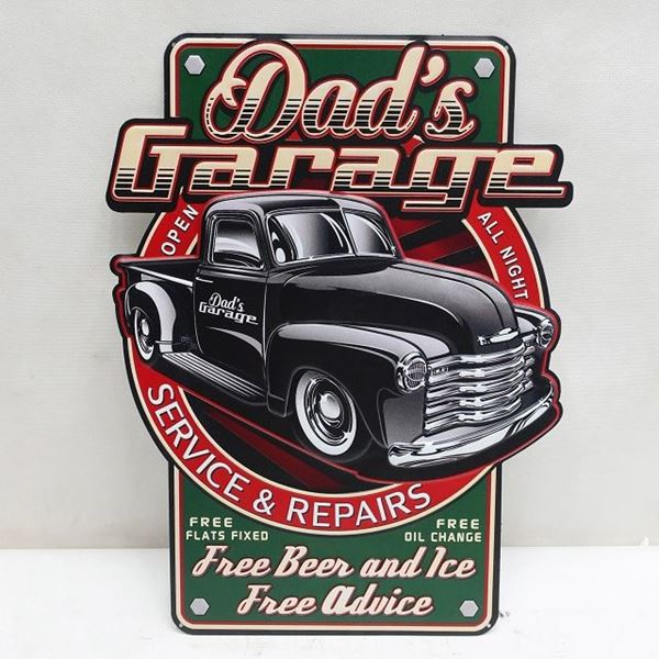 Picture of Dads garage sign
