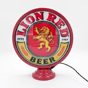 Picture of Lion red lamp