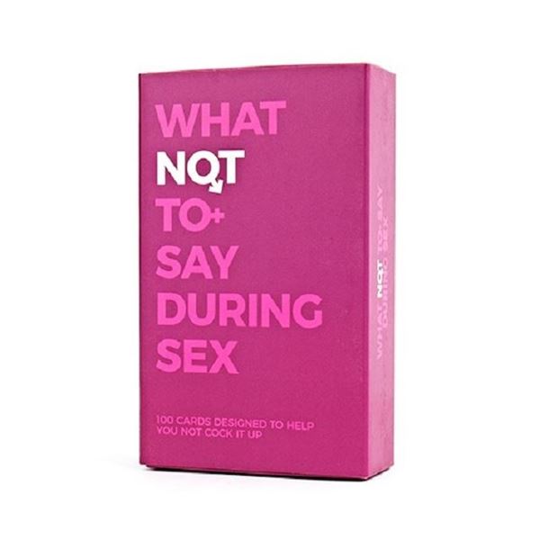 Picture of What not to say during sex