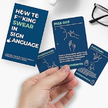 Picture of How to swear in sign language