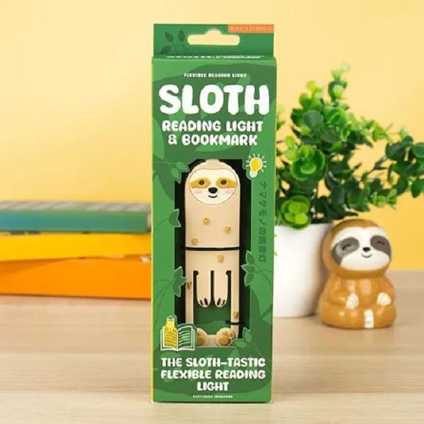 Picture of Sloth reading light/bookmark