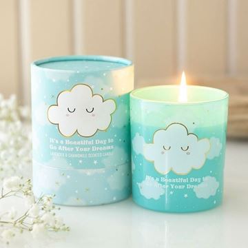 Picture of Worry cloud glass candle