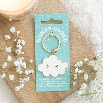 Picture of Worry cloud keyring