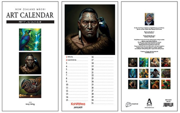 Picture of Calendar perpetual maori art