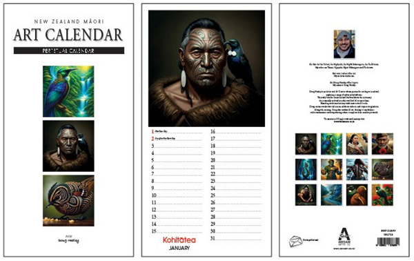Picture of Calendar perpetual maori art