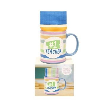 Picture of #1 teacher mug/sock set