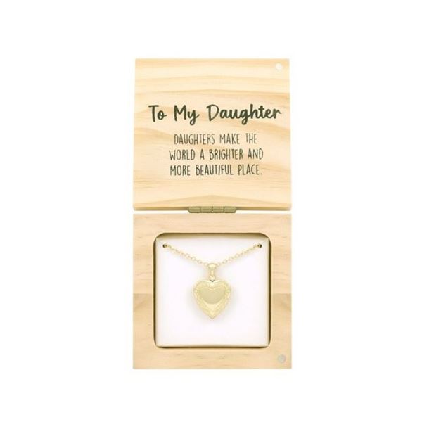 Picture of To my daughter locket necklace