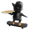 Picture of Bulldog on skateboard
