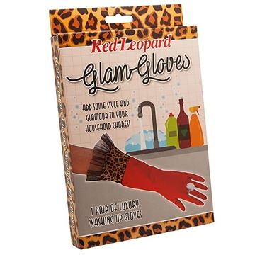Picture of Red leopard glam gloves