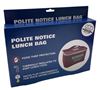 Picture of Polite notice lunch bag