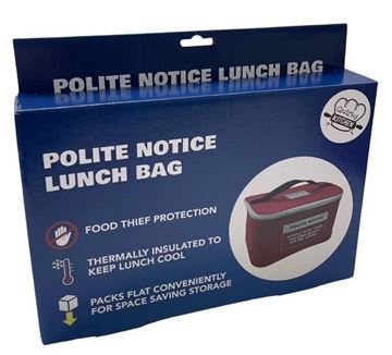 Picture of Polite notice lunch bag
