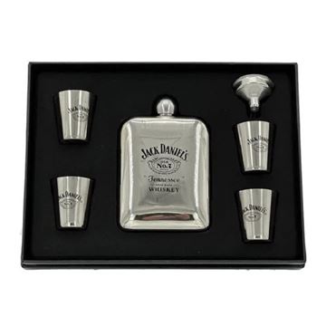 Picture of Jack daniels hip flask set