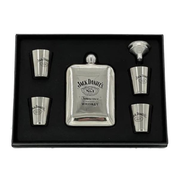 Picture of Jack daniels hip flask set