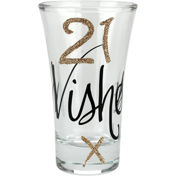 Picture of 21 wishes r/gold shotglass