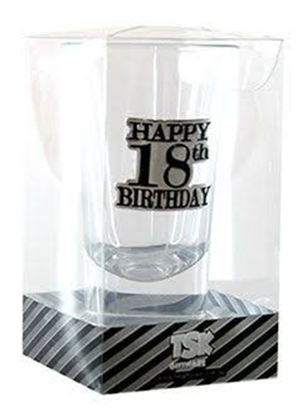 Picture of 18th badge shotglass