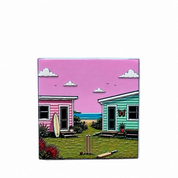 Picture of Kiwi summer ceramic coaster