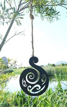 Picture of Metal koru on rope
